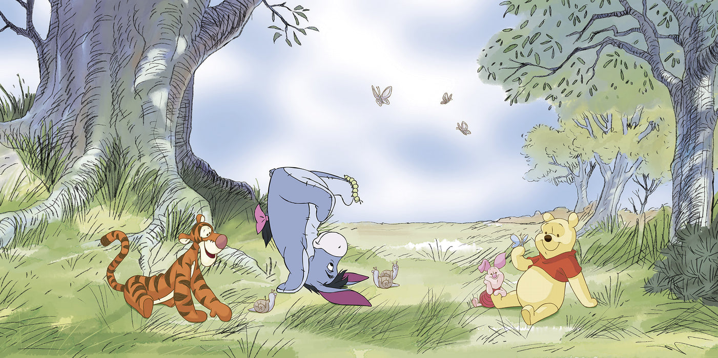 Komar NEU | Komar Vlies Fototapete - Disney Winnie the Pooh Friendly Day - Größe 500 x 250 cm