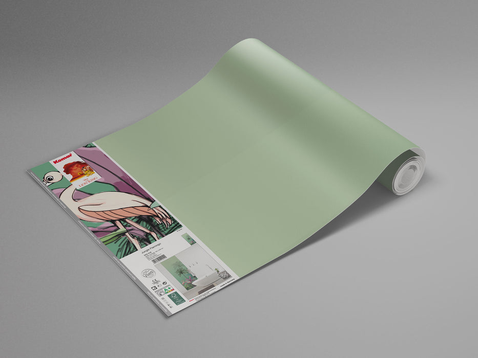 Digitaldruck Vlies Fototapete | Jungle Flamingo | 100 x 280 cm
