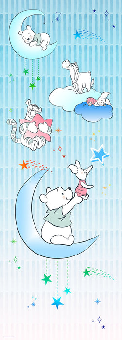 Digitaldruck Vlies Fototapete | Winnie the Pooh Piglet and Stars | 100 x 280 cm