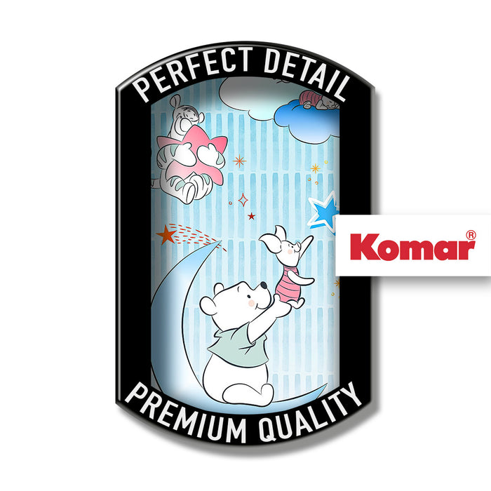 Digitaldruck Vlies Fototapete | Winnie the Pooh Piglet and Stars | 100 x 280 cm