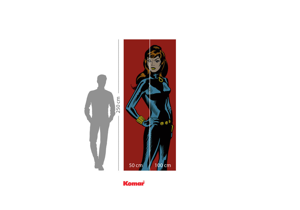 Digitaldruck Vlies Fototapete | Marvel PowerUp Widow | 100 x 250 cm