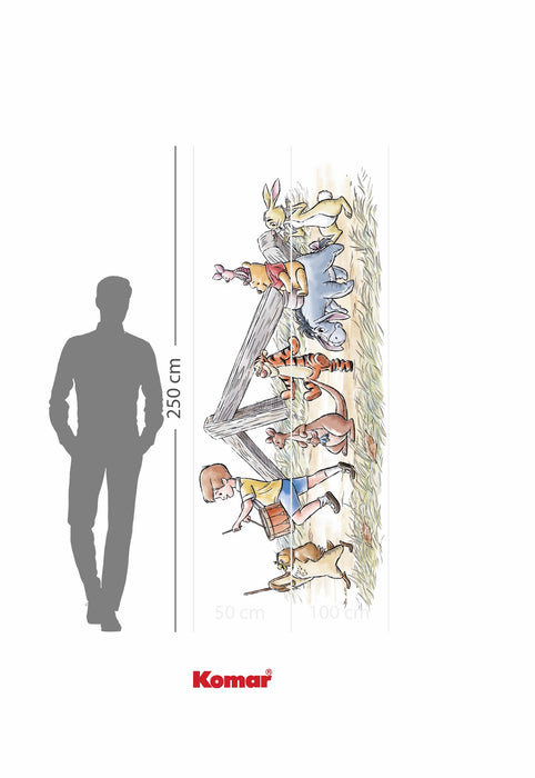 Komar NEU | Komar Vlies Fototapete - Disney Winnie the Pooh Walk Along Another Path - Größe 250 x 100 cm