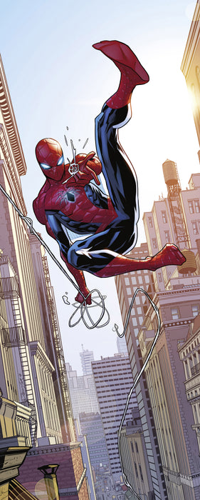 Vlies Fototapete | Marvel Spider | Man Swinging | 100 x 250 cm