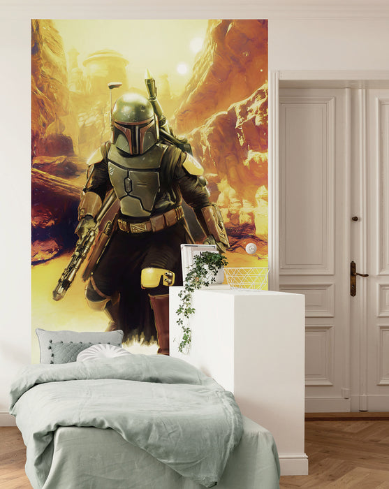 Komar NEU | Komar Vlies Fototapete - Star Wars Boba Fett Sneaking Up - Größe 150 x 250 cm