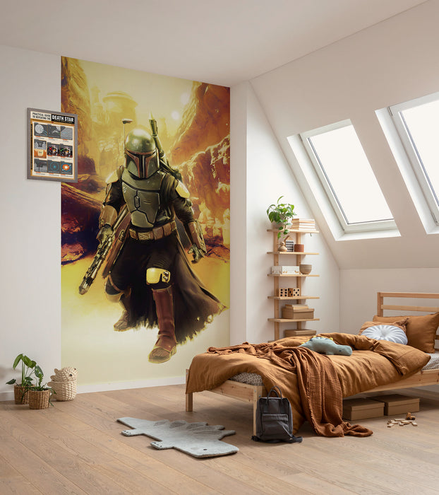 Komar NEU | Komar Vlies Fototapete - Star Wars Boba Fett Sneaking Up - Größe 150 x 250 cm