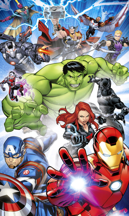 Komar NEU | Komar Vlies Fototapete - Marvel Avengers Protect - Größe 150 x 250 cm
