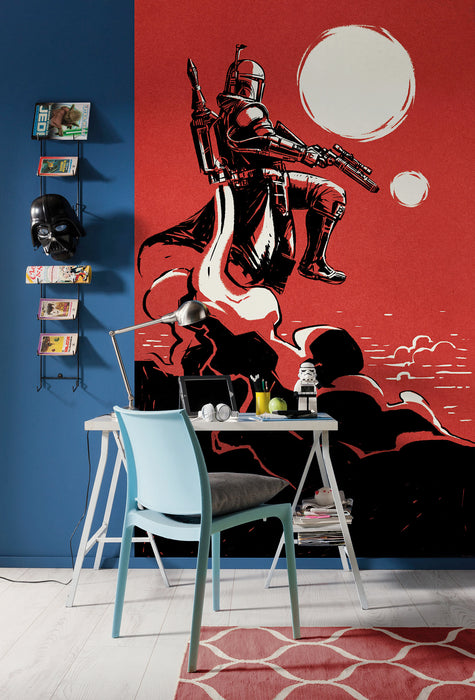 Vlies Fototapete | Star Wars Boba Fett The Bounty Hunter | 150 x 250 cm