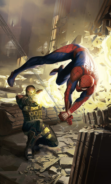 Vlies Fototapete | Marvel Spider | Man Dodge | 150 x 250 cm