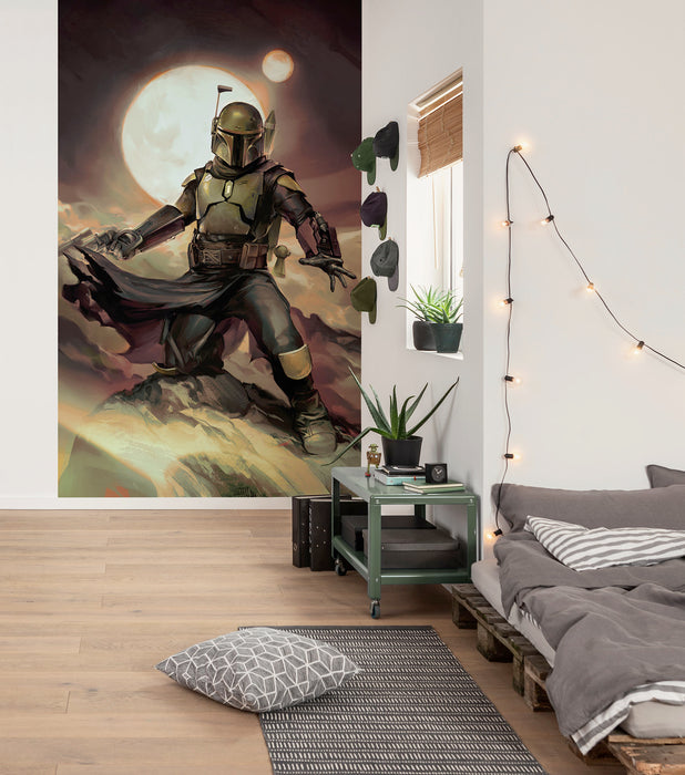 Komar NEU | Komar Vlies Fototapete - Star Wars Boba Fett Epic - Größe 150 x 250 cm