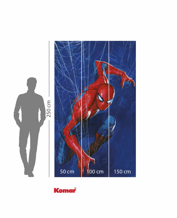 Komar NEU | Komar Vlies Fototapete - Marvel Spider-Man Spider Web - Größe 150 x 250 cm