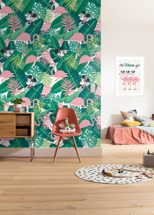 Digitaldruck Vlies Fototapete | Minnie Tropical | 200 x 280 cm