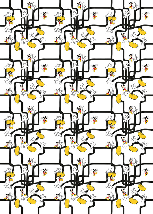 Digitaldruck Vlies Fototapete | Mickey Mouse Foot Labyrinth | 200 x 280 cm