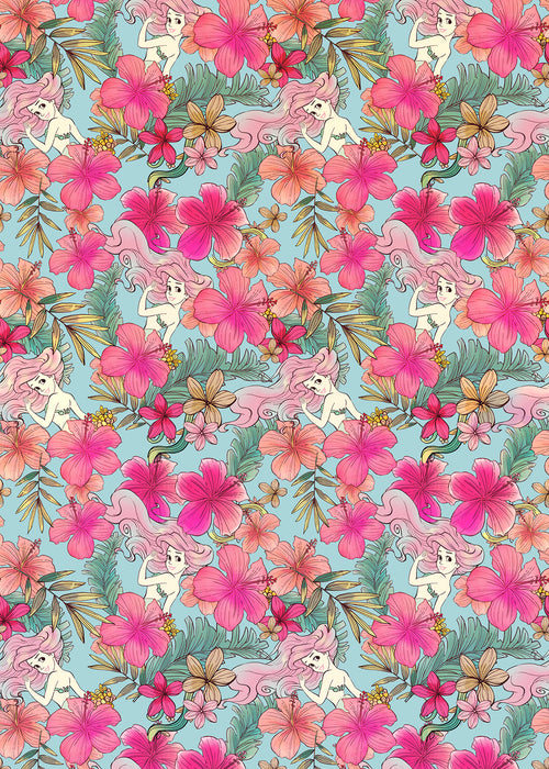 Digitaldruck Vlies Fototapete | Ariel Pink Flower | 200 x 280 cm