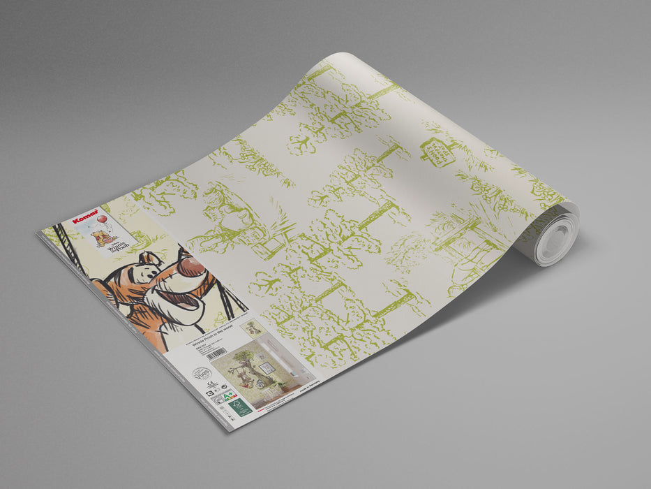 Digitaldruck Vlies Fototapete | Winnie the Pooh in the Wood | 200 x 280 cm