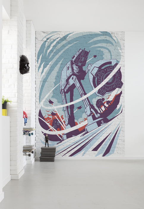 Vlies Fototapete | Star Wars Classic Concrete Hoth | Größe 200 x 280 cm