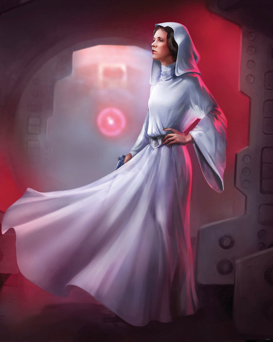 Digitaldruck Vlies Fototapete | Star Wars Classic Leia | 200 x 250 cm