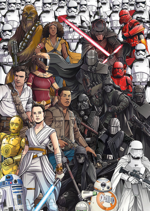 Digitaldruck Vlies Fototapete | Star Wars Retro Cartoon | 200 x 280 cm