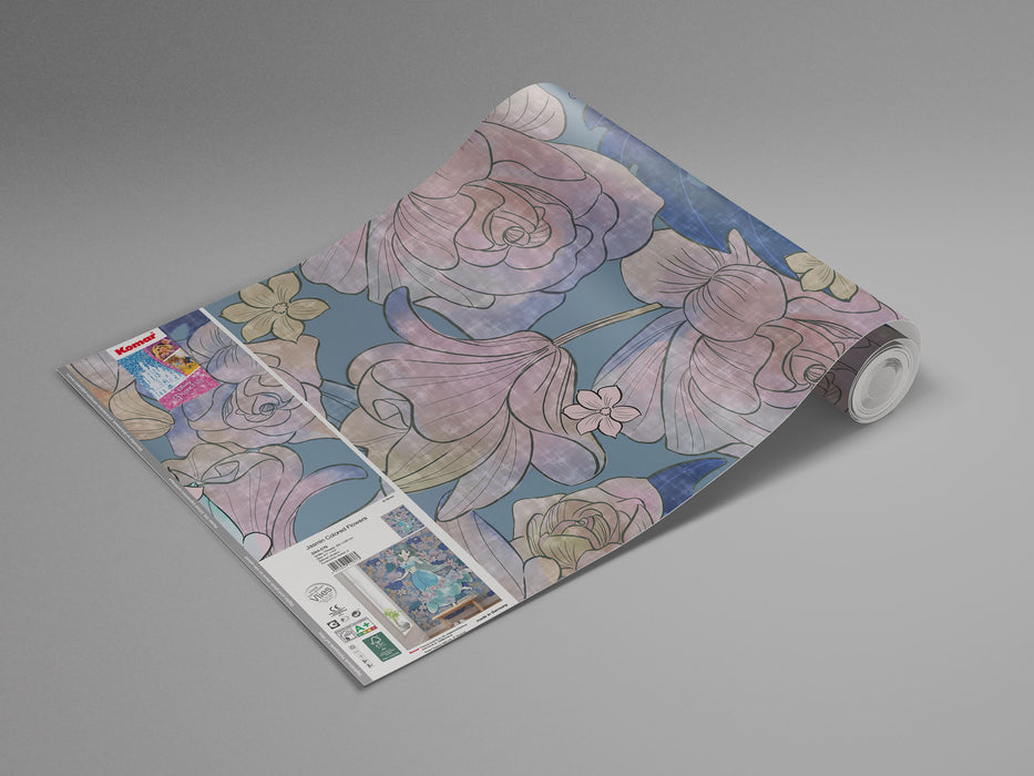 Digitaldruck Vlies Fototapete | Jasmin Colored Flowers | 200 x 280 cm