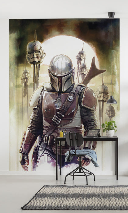 Digitaldruck Vlies Fototapete | Star Wars The Mandalorian Big Impaler | 200 x 280 cm