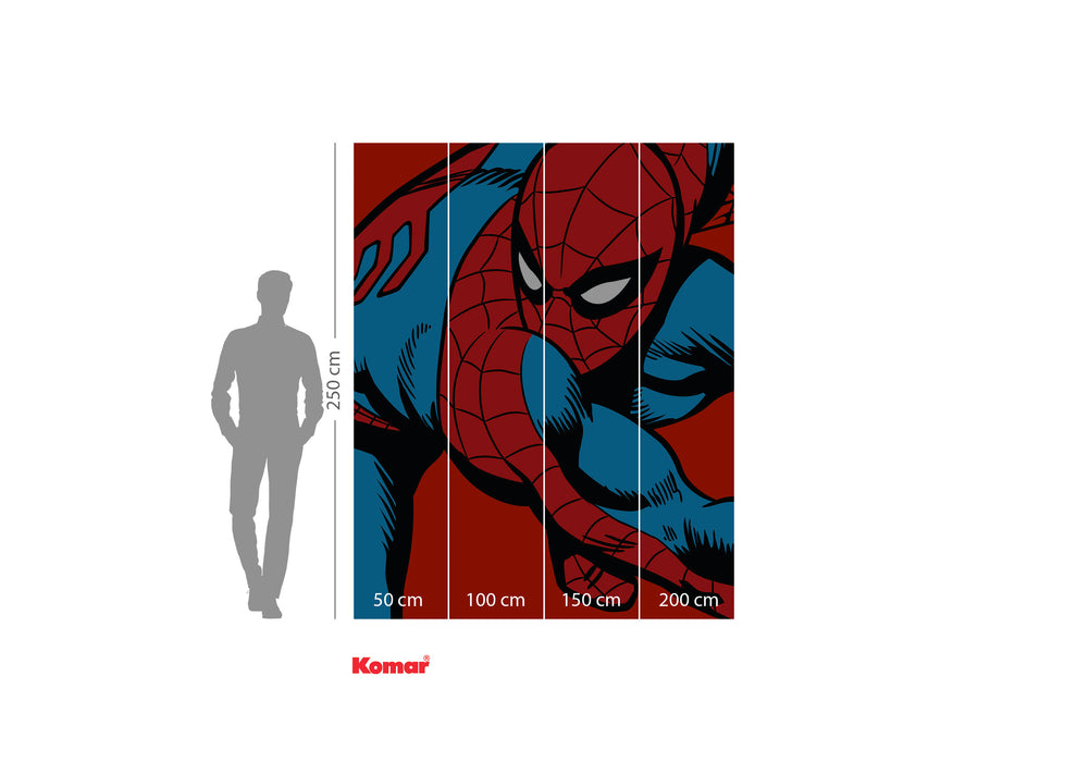 Digitaldruck Vlies Fototapete | Marvel PowerUp Spider | Man Watchout | 200 x 250 cm