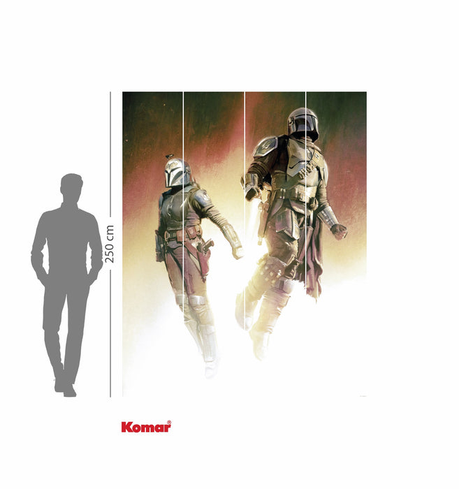 Komar NEU | Komar Vlies Fototapete - Star Wars The Mandalorian Flight - Größe 200 x 250 cm
