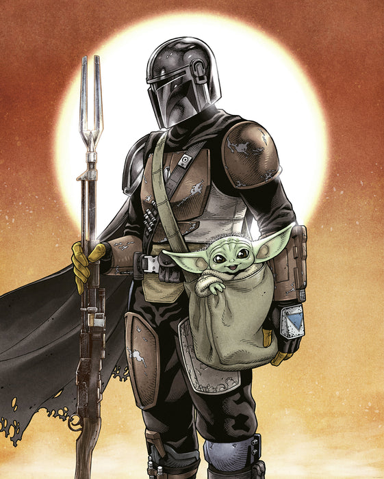 Vlies Fototapete | Star Wars The Mandalorian and Grogu | 200 x 250 cm
