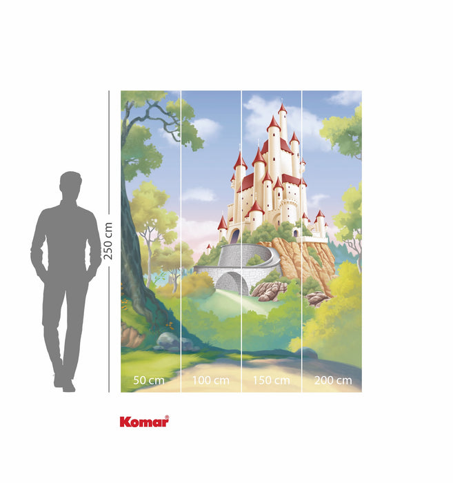 Komar NEU | Komar Vlies Fototapete - Disney Princess Snow White Castle - Größe 200 x 250 cm