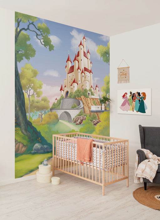 Komar NEU | Komar Vlies Fototapete - Disney Princess Snow White Castle - Größe 200 x 250 cm