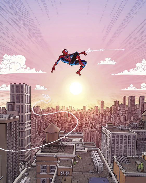 Vlies Fototapete | Marvel Spider | Man Swinging Through the Air | 200 x 250 cm