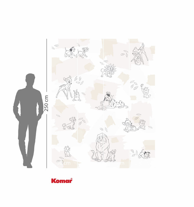 Komar NEU | Komar Vlies Fototapete - Disney Animals - Größe 200 x 250 cm