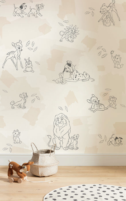 Komar NEU | Komar Vlies Fototapete - Disney Animals - Größe 200 x 250 cm