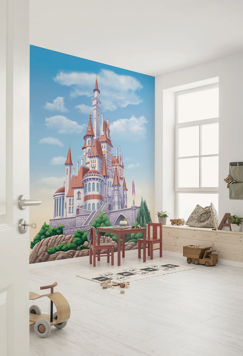Komar NEU | Komar Vlies Fototapete - Disney Princess Belle Castle - Größe 200 x 250 cm