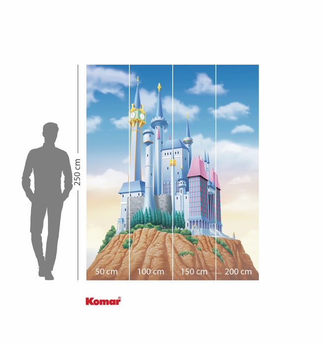 Komar NEU | Komar Vlies Fototapete - Disney Princess Cinderella Castle - Größe 200 x 250 cm