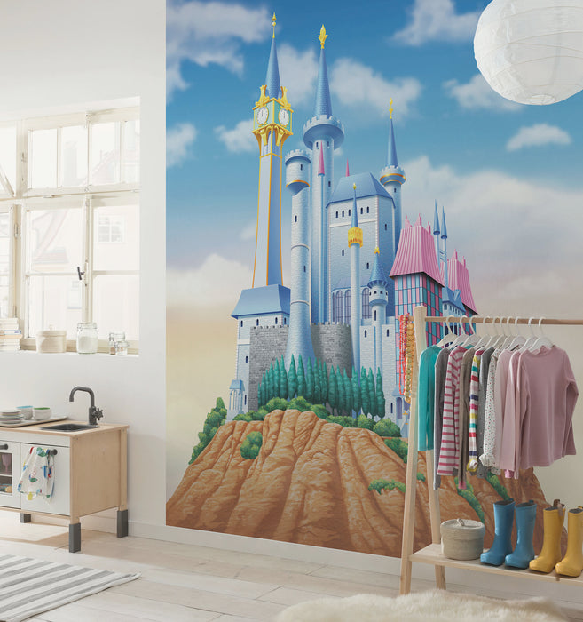 Komar NEU | Komar Vlies Fototapete - Disney Princess Cinderella Castle - Größe 200 x 250 cm