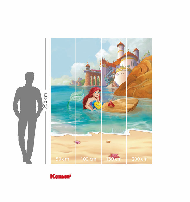 Komar NEU | Komar Vlies Fototapete - Disney Ariel Daydream - Größe 200 x 250 cm
