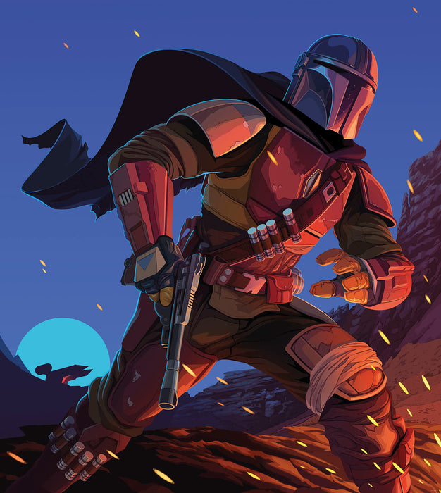 Digitaldruck Vlies Fototapete | Star Wars The Mandalorian Big Ambush | 250 x 280 cm