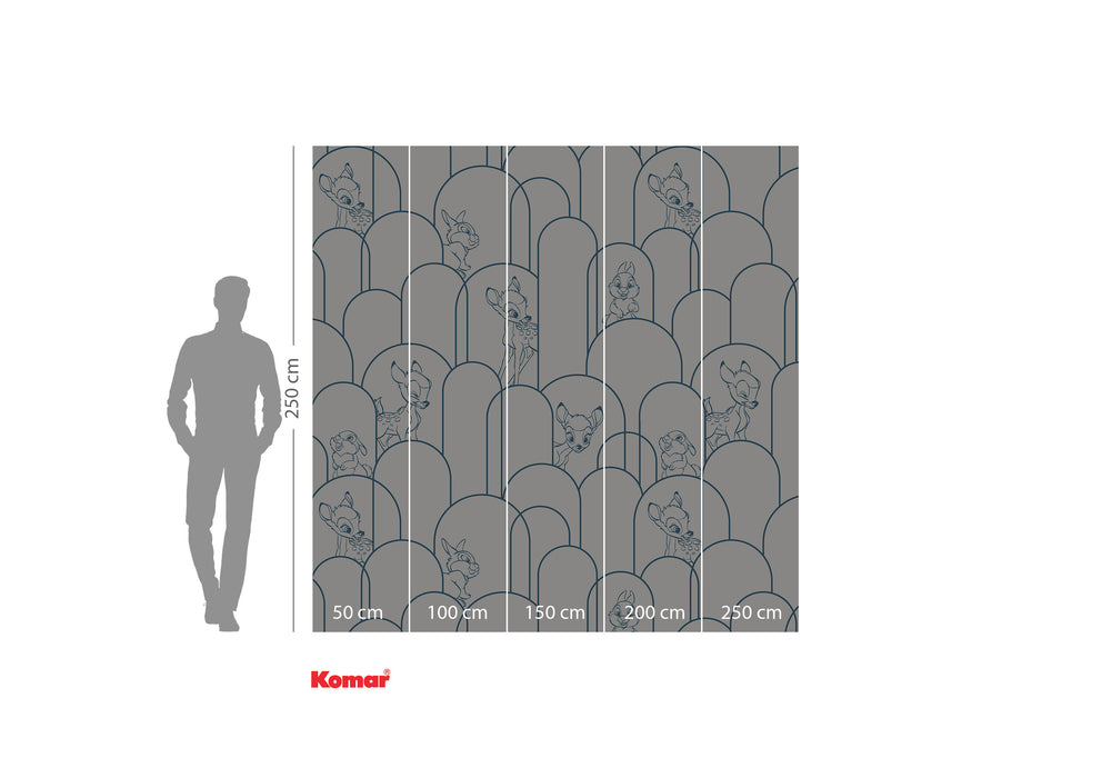 Digitaldruck Vlies Fototapete | Hide away Bambi | 250 x 250 cm
