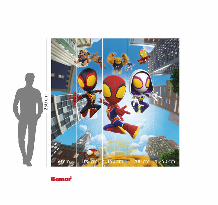 Vlies Fototapete | Marvel Spidey and His Amazing Friends Web Spinners | 250 x 250 cm