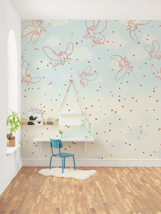 Vlies Fototapete | Disney Dumbo Clouds | 250 x 250 cm