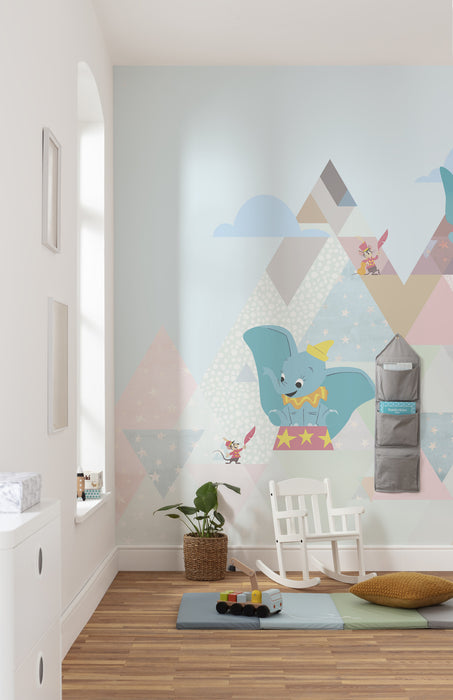 Digitaldruck Vlies Fototapete | Dumbo flying elephant | 300 x 280 cm