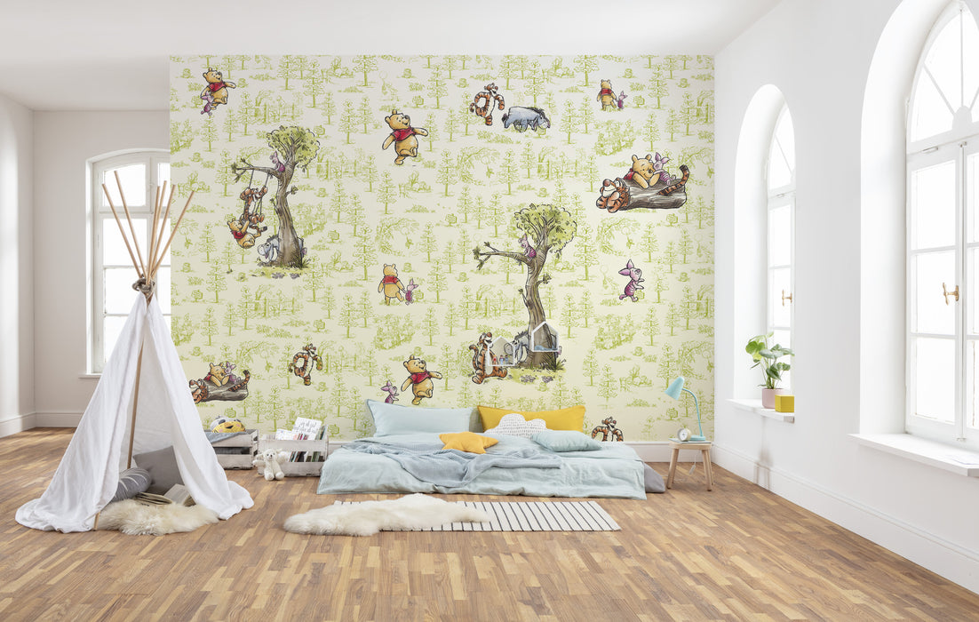 Digitaldruck Vlies Fototapete | Winnie the Pooh Friends | 300 x 280 cm