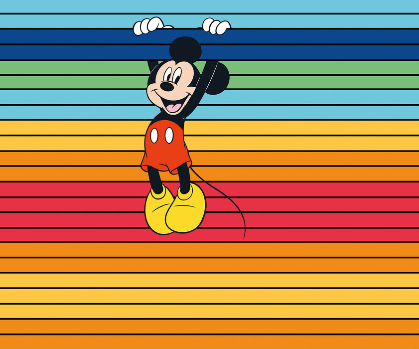 Digitaldruck Vlies Fototapete | Mickey Magic Rainbow | 300 x 250 cm