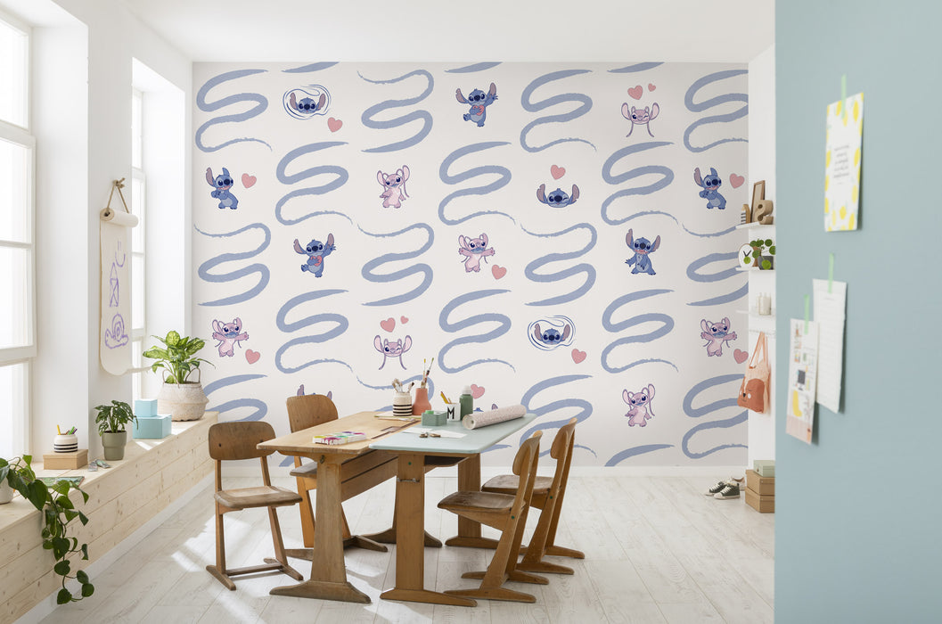 Komar NEU | Digitaldruck Vlies Fototapete - Lilo und Stitch Be Kind - Größe 300 x 250 cm