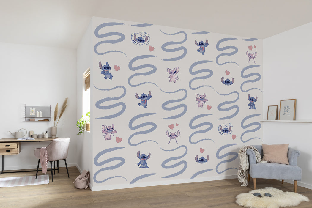 Komar NEU | Digitaldruck Vlies Fototapete - Lilo und Stitch Be Kind - Größe 300 x 250 cm