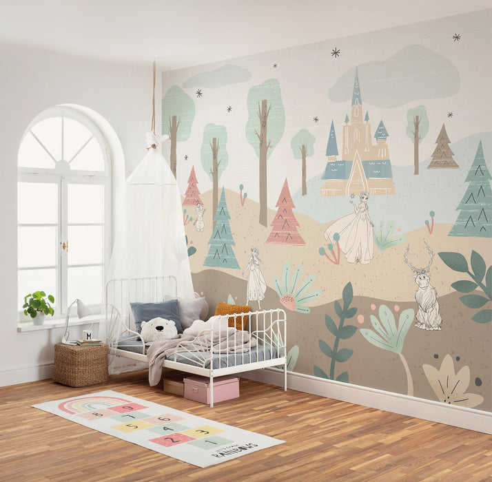 Vlies Fototapete | Disney Frozen Castle Playground | 300 x 250 cm