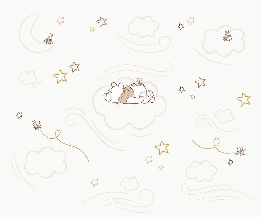 Komar NEU | Komar Vlies Fototapete - Disney Winnie the Pooh Sleepy Little Bear - Größe 300 x 250 cm