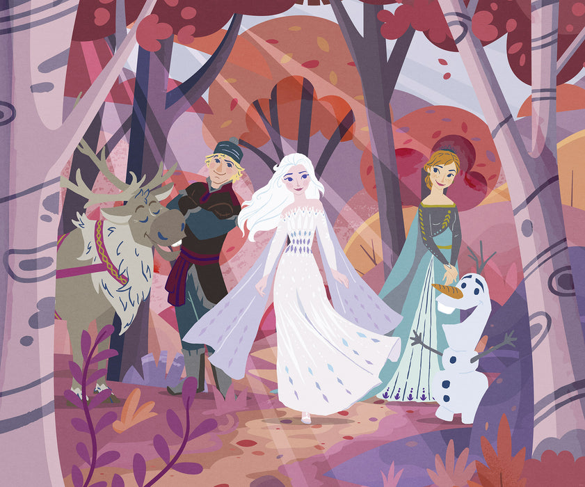 Komar NEU | Komar Vlies Fototapete - Disney Frozen Forest Friendship - Größe 300 x 250 cm