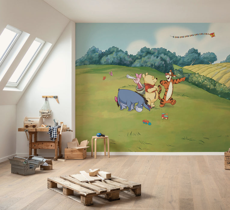 Komar NEU | Komar Vlies Fototapete - Disney Winnie the Pooh Adventure - Größe 300 x 250 cm