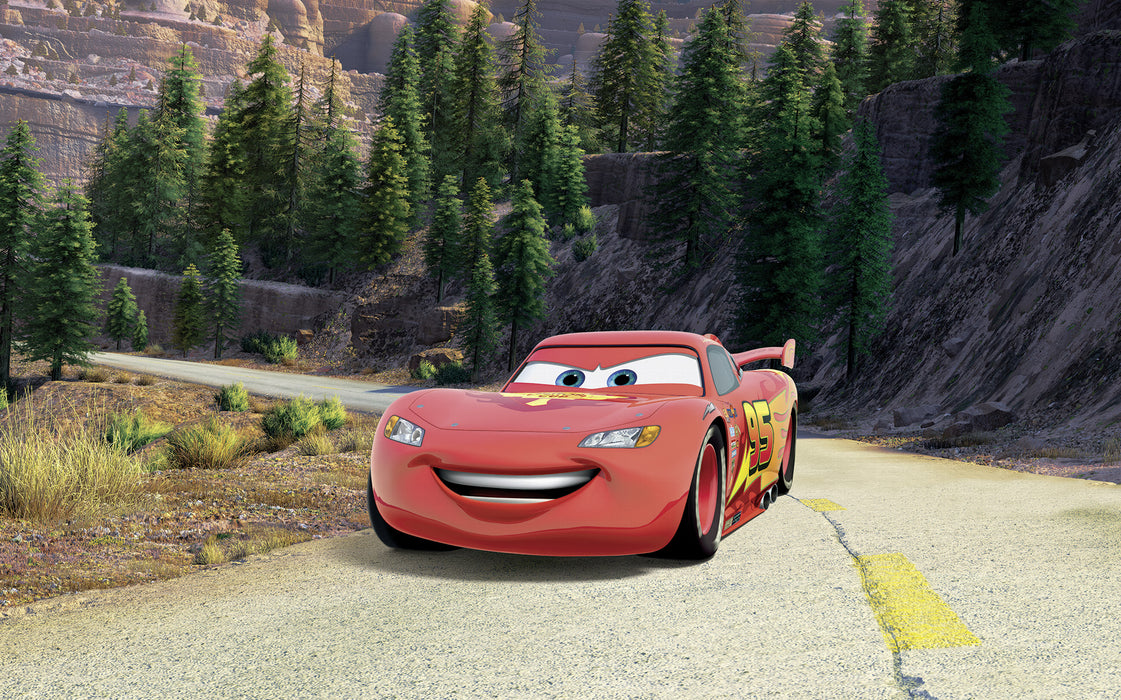 Vlies Fototapete | Disney and Pixar Cars Every Road has a Story | 400 x 250 cm