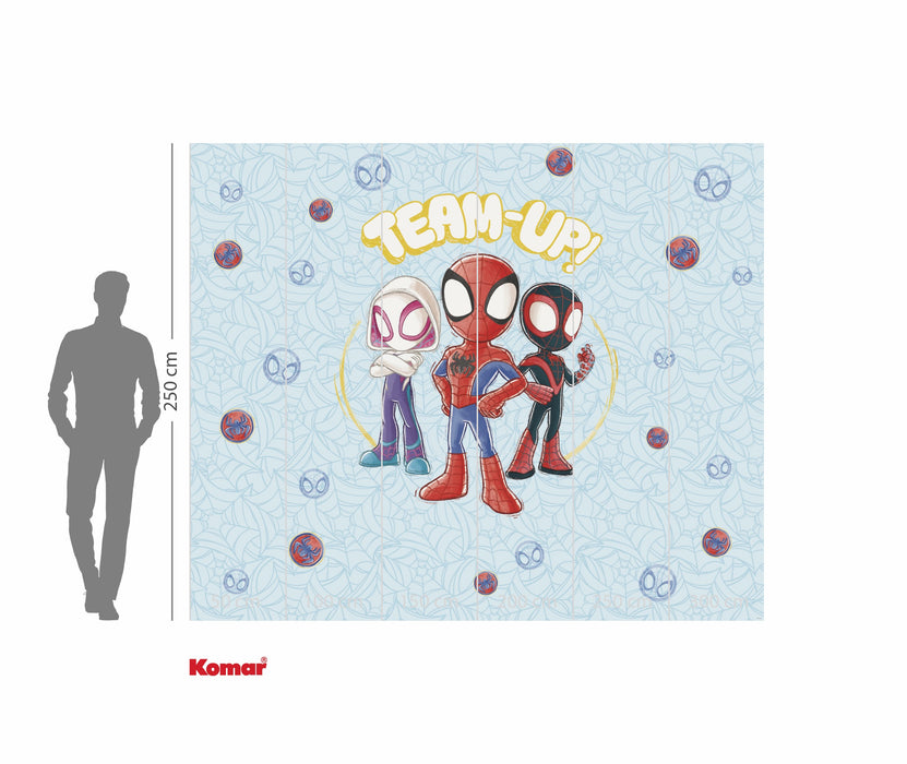 Komar NEU | Digitaldruck Vlies Fototapete - Marvel Spidey and his Amazing Friends Team Up - Größe 300 x 250 cm